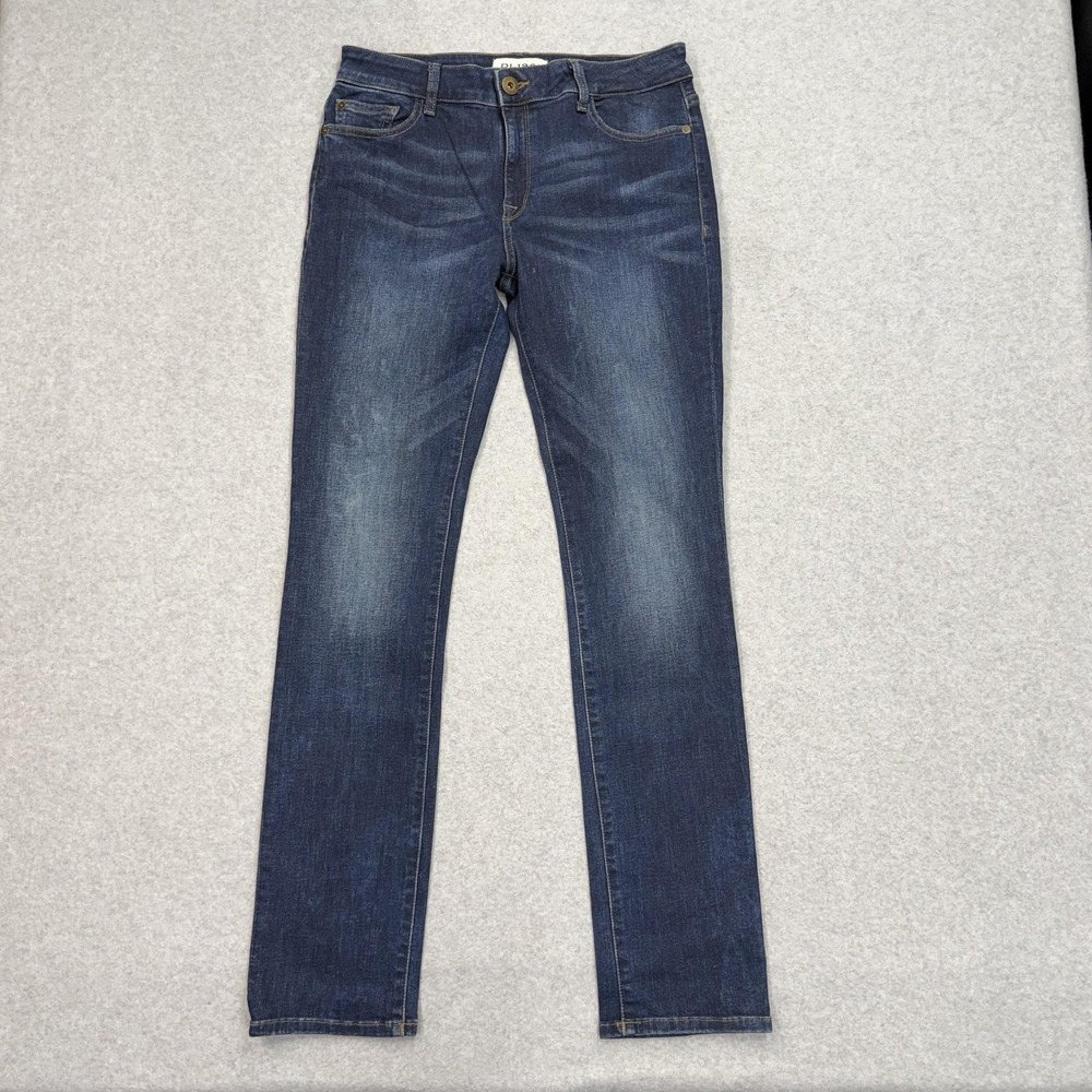 DL1961 Jeans Womens 30 (32x32) Blue Mara Straight Titan Mid Rise Denim Zip Fly